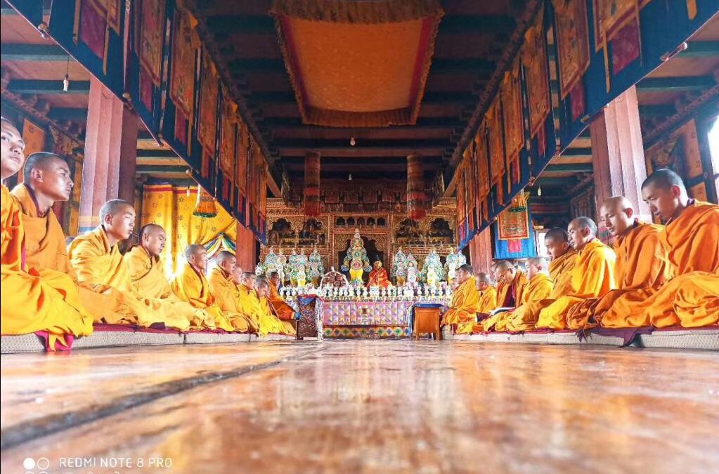 Gangteng Buddhist University has started their 35th YARNEY (THE SUMMER RETREAT on 3rd August 2020)